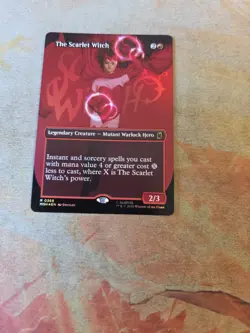 The Scarlet Witch Borderless FOIL Marvel's Super Heroes MTG NM - Image 1