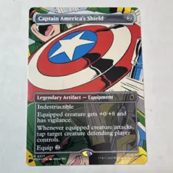 Wizards of the Coast MARVEL Captain America's Shield 0317 Rare MTG - Image 1
