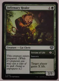 Infirmary Healer SOS 152 MTG Cat Cleric Stream of Life - Image 1