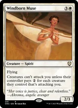 NM - Windborn Muse [ONC - 91] Commander: Phyrexia: All Will Be One - Image 1