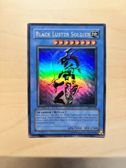YuGiOh BLACK LUSTER SOLDIER 1st Edition ULTRA RARE SYE-024 MP - Image 1