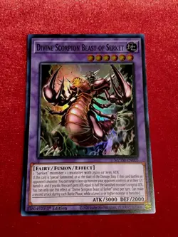 Yu-Gi-Oh! - Divine Scorpion Beast of Serket MZTM-EN005 Super Rare Unplayed Mint+ - Image 1