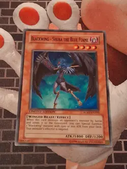 Yugioh Blackwing - Shura the Blue Flame - RGBT-ENPP2 - Limited Ed Super Rare P - Image 1