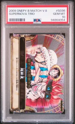 PSA 10 GEM Supernova Trio S036 GR Foil Onepy B Match One Piece Japan Bandai - Image 1