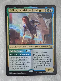 MTG Kellan, Inquisitive Prodigy #212 Murders at Karlov Manor Magic Card Rare NM - Image 1