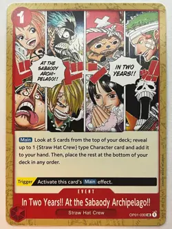 At the Sabaody Archipelago!! UC OP01-030 - Romance Dawn - One Piece TCG - Image 1