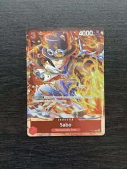 One Piece TCG Sabo P-044 Championship Finals 2024 Promo ENG FOIL - Image 1