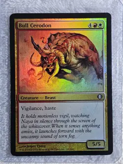 MTG Bull Cerodon FOIL #161 Alara Reborn (ARB) 2009 Magic Card U NM - Image 4