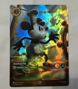 Disney Lorcana Mickey Mouse Steamboat Pilot | ENCHANTED | Fabled - Image 1