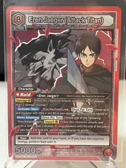 Union Arena Attack On Titan Eren Jaeger UE10BT/AOT-1-094 SR NM - Image 1