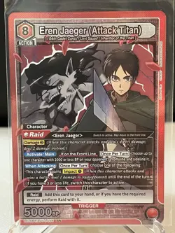 Union Arena Attack On Titan Eren Jaeger UE10BT/AOT-1-094 SR NM - Image 2