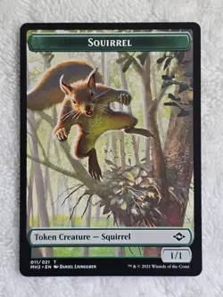MTG Squirrel Token #11 Modern Horizons 2 2021 Magic Gathering Card Token NM - Image 1