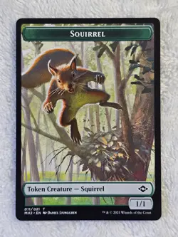 MTG Squirrel Token #11 Modern Horizons 2 2021 Magic Gathering Card Token NM - Image 2