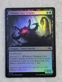 MTG Stinging Cave Crawler FOIL #124 The Lost Caverns of Ixalan Card U NM - Image 2
