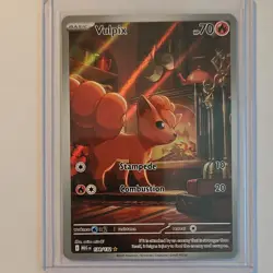 2025 Pokemon Vulpix 138/132 Me01 Mega Evolution Illustration Rare Holo 70HP - Image 1