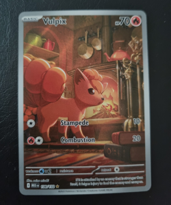 Pokemon TCG Vulpix 138/132 Me01 Mega Evolution Illustration Rare Holo EN 2025 - Image 1