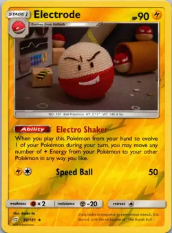 Electrode Reverse Holo Holo Rare SM - Team Up 39/181 NM - Image 1