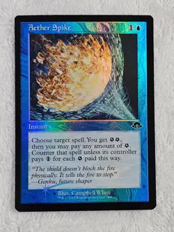 MTG Aether Spike - Retro Frame FOIL - Modern Horizons 3 #398 Magic Card NM - Image 2