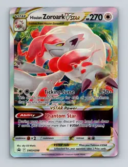 Hisuian Zoroark VSTAR SWSH298 Pokemon Sword & Shield Black Star Promo Card NM+ - Image 1