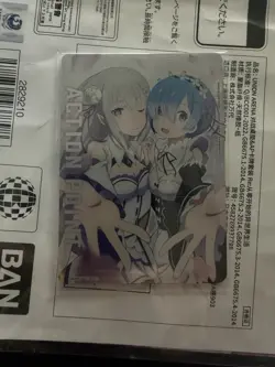 Bandai Union Arena Re:ZERO Rem Emilia Playmat + Action Point Card UAPR-REZ-AP01 - Image 2