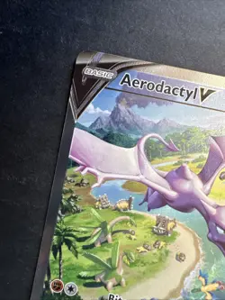 Pokemon TCG Aerodactyl v Lost Origin Alternative Art Holo Card 180/196 - Image 2