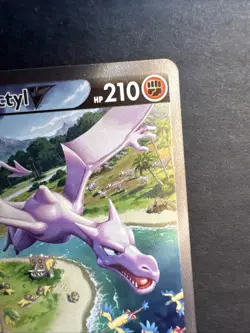 Pokemon TCG Aerodactyl v Lost Origin Alternative Art Holo Card 180/196 - Image 3