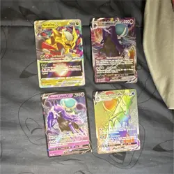 Nintendo Pokemon TCG Crown Zenith Card Lot 4 (English) Giratina VSTAR, Calyrex - Image 1