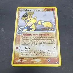 ELECTABUZZ Dragon Frontiers POKEMON Delta Species Stamped 2006 Holo Card 29/101 - Image 1
