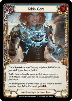Flesh and Blood TCG Card Single Teklo Core 1st Edition NF Arcane Rising NM - Image 1