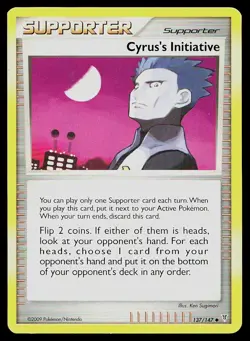 Pokemon Card Supreme Victors Cyrus's Initiative 137/147 Uncommon - Image 1