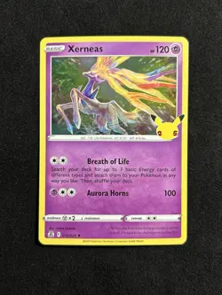 Xerneas 012/025 Holo Rare Celebrations Pokemon Card - Image 1