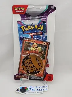 Paldea Evolved Carded Booster Pack Pokemon Growlithe 024Promo + Coin*CCGHouse*BJ - Image 1