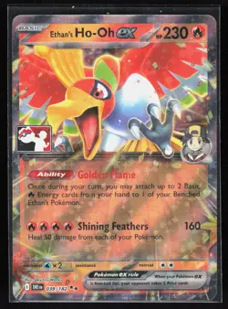Ethan's Ho-Oh ex - Holo Double Rare Prize Pack Series Cards 039/182 NM - Image 1