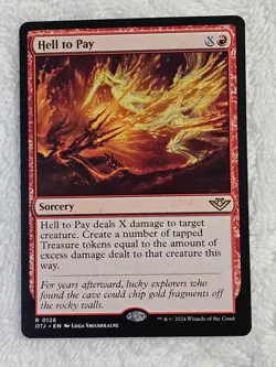 MTG Hell to Pay - Outlaws of Thunder Junction (OTJ) #126 Card Rare NM - Image 2
