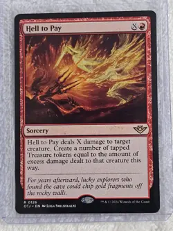 MTG Hell to Pay - Outlaws of Thunder Junction (OTJ) #126 Card Rare NM - Image 4