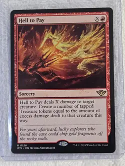 MTG Hell to Pay - Outlaws of Thunder Junction (OTJ) #126 Card Rare NM - Image 5
