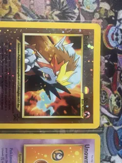 Pokemon Promo TCG Holo 3-Card Lot 🌀 Entei 6/64 Unown J #38 Marill #29 LP - Image 4