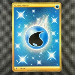 Pokemon TCG Water Energy 231/198 Chilling Reign Gold Secret Rare Holo Card - Image 1