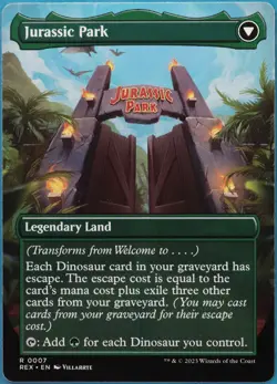 Welcome to . . . / Jurassic Park Jurassic World NM Rare CARD (522034) ABUGames - Image 2