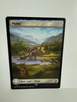 Plains #21 (NM) Jurassic Park World REX Magic MTG Double Sided - Image 1