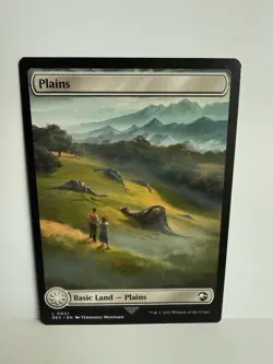 Plains #21 (NM) Jurassic Park World REX Magic MTG Double Sided - Image 2