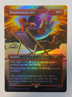 MTG - Secret Lair - Marvel's Deadpool - Blasphemous Act - FOIL - NM - Image 1