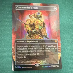 Magic: The Gathering Commander's Plate 0135 Promo FOIL English (TMNT)-$30 PreTax - Image 1