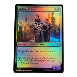 Gallant Citizen #129 Regular Foil Common MTG 25 Marvel's Spider-Man (SPM) - Image 1