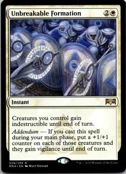 Unbreakable Formation 29 Rare Ravnica Allegiance MTG Near Mint - Image 1