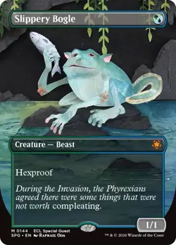 Foil - Slippery Bogle (Borderless) - 144 / NM / English MTG - Image 1