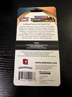 Pokemon TCG: Darkness Ablaze Booster Pack w/ Pikachu Promo & Coin - Image 2