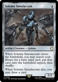 Solemn Simulacrum - Near Mint MTG Universes Beyond: Fallout - Image 1