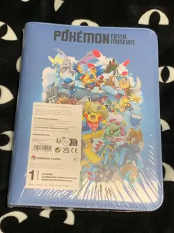 Pokemon Fossil Museum TCG Zip Binder Pokemon Center Exclusive - Image 1