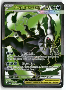 Mega Darkrai ex 101/084 Ultra Rare Pitch Black Pokemon Holo Near Mint - Image 1